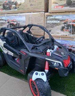 Electric Ride On Car 2 Seater Can Am Brand New Big Ride On Car 4x4 With Parent Remote Or Kids Drive 48volts-Can Am Electrico 48Volt Con Control