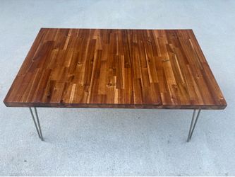 Butcher block coffee table, newly made
