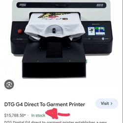 Direct To Garment Printer DTG G4
