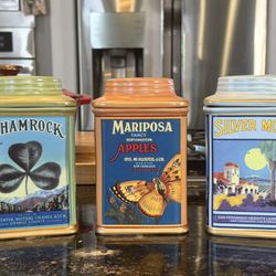 Oneida Vintage Label Collection Ceramic Canisters