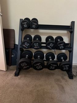 Yes4All Dumbbell Set with 3-Tier Rack
