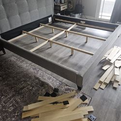 King Size Upholstered Bed Frame