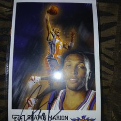 Shawn Marion Autographed Pic 