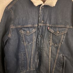 Levi's Premium Vintage Relaxed Fit Sherpa Trucker Jacket XL size