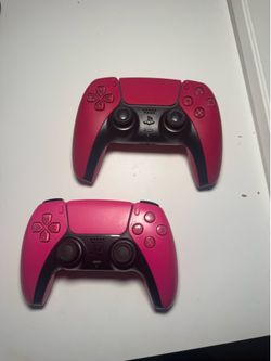 PlayStation Controllers,  Red and Pink