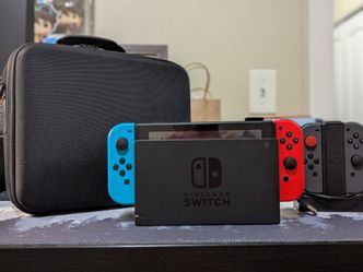 Nintendo Switch Bundle | Switch Travel Case | Joy Cons | Charging Dock| 512GB Micro SD Card
