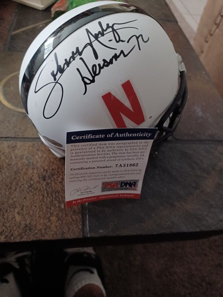 1972 Heisman JOHNNY RODGERS Auto Mini Helmet