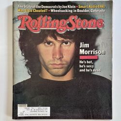 Vintage 1981 Rolling Stone Magazine With Jim Morrison