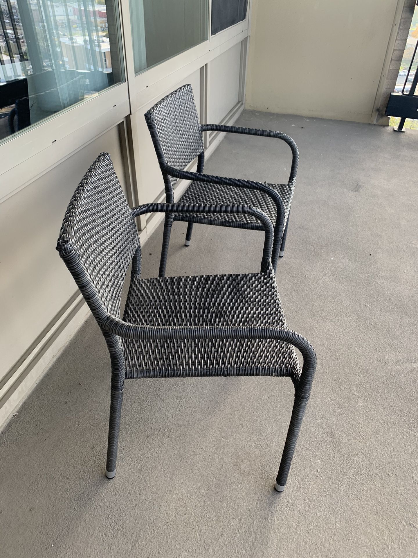 Two outdoor chairs for sale