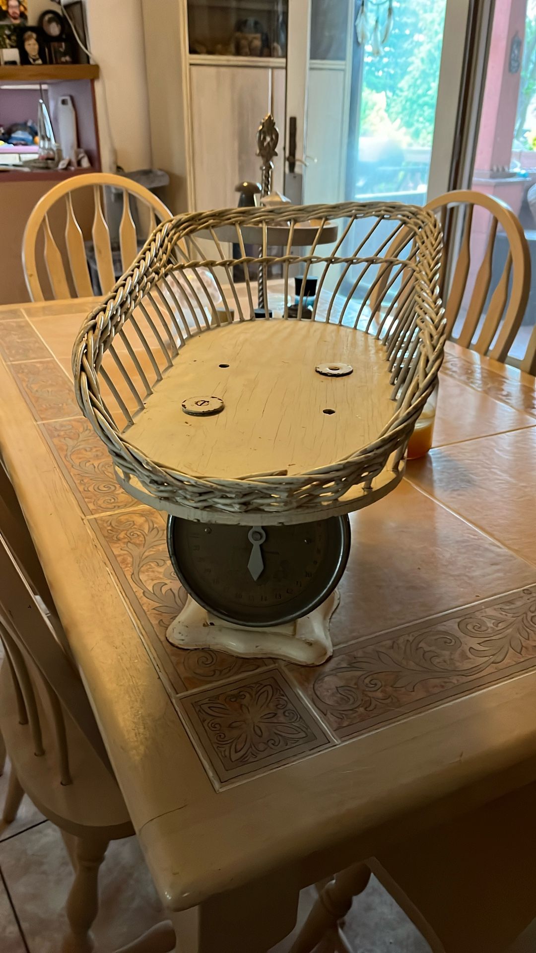 Antique baby scale