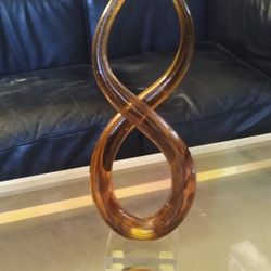 Murano glassware sculpture on acrylic base