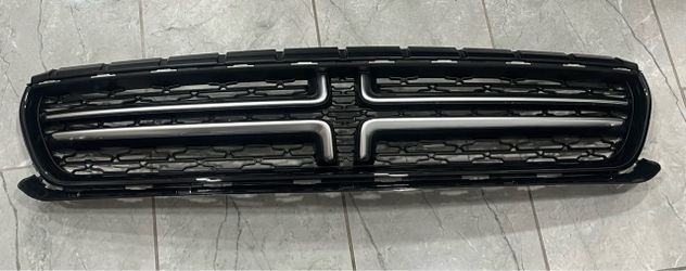 Dodge Charger Front Grille Black with Chrome Trim