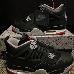 Jordan Retro 4 Bred Reimagined Size 10.5 New DS