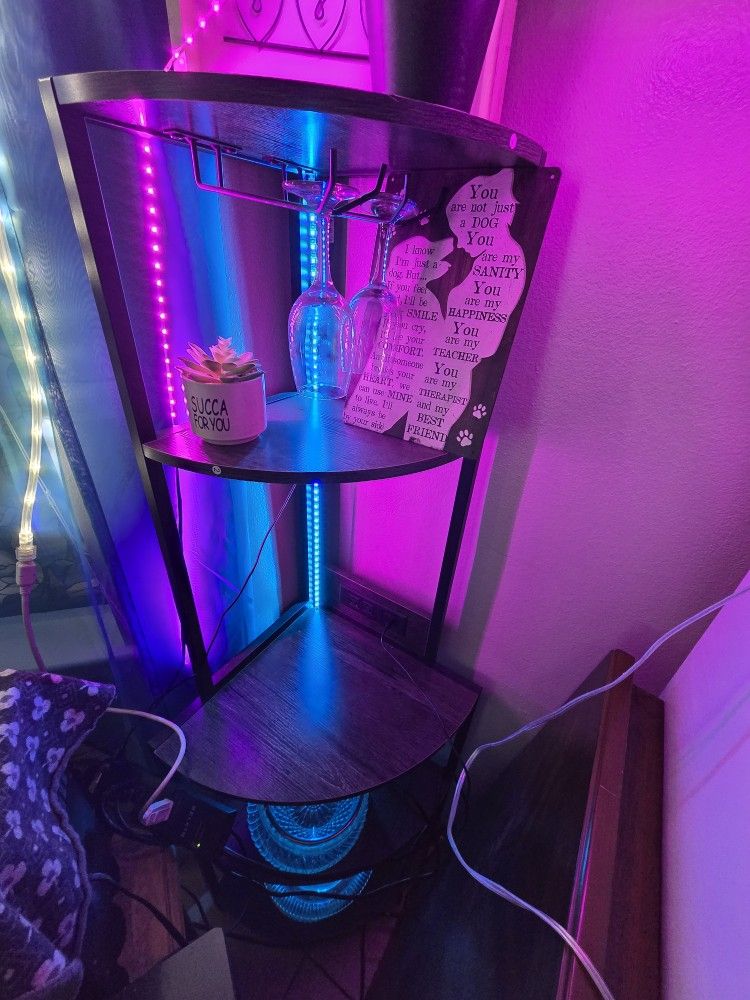 Corner Led Light Shelf