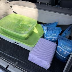 Purine Tidy Cat Breeze Litter Box System x2