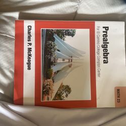 Prealgebra For El Camino Compton College