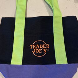 Black Trader Joe’s Tote (Multicolor Design)