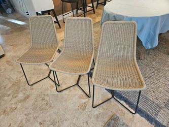 Wicker chairs from West Elm