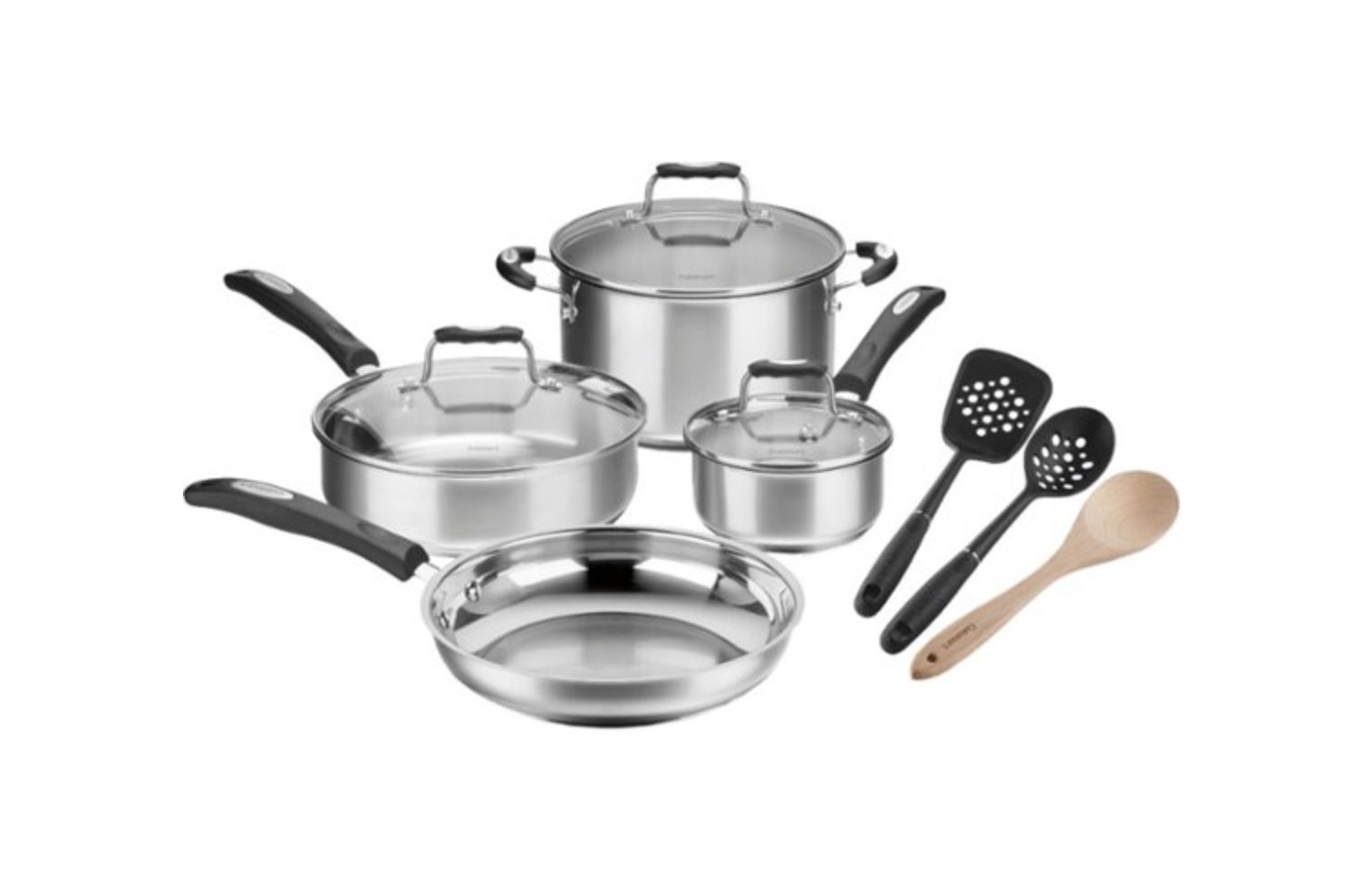 Cuisinart 10 PC Cookware Set Stainless Steel New