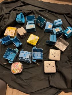 Assorted electrical boxes and covers