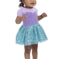 Disney Baby Girl Little Mermaid Ariel Cosplay Dress, Sizes 0/3 Months