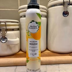 Herbal Essence mousse, lightweight volumizing hair mousse has citrus scent notes.  New