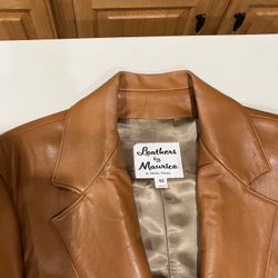 Faux Leather Jacket By Maurice