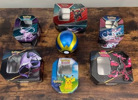 Pokémon Tins Storage $3 each or $15 for All 
