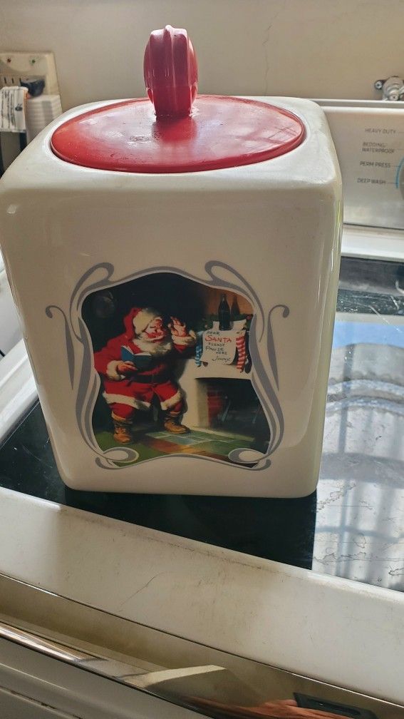 Coca Cola 75th Anniversary 2006 Gibson Santa Claus Coke Christmas Cookie Jar