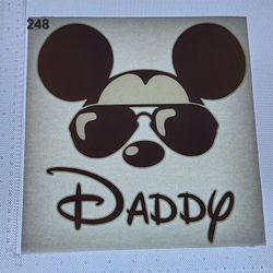 Iron On Heat Transfer  Good For T-shirts Sweaters Jackets T Shirt Design Size Is About 10x10 Mickey Mouse  #248