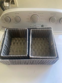 Wicker baskets for storage