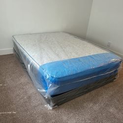NEW FULL-SIZE PILLOW TOP MATTRESS AND BOX SPRING