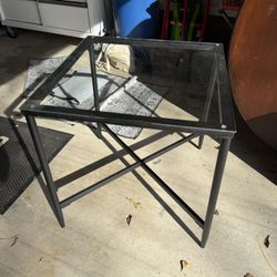 Glass End Table