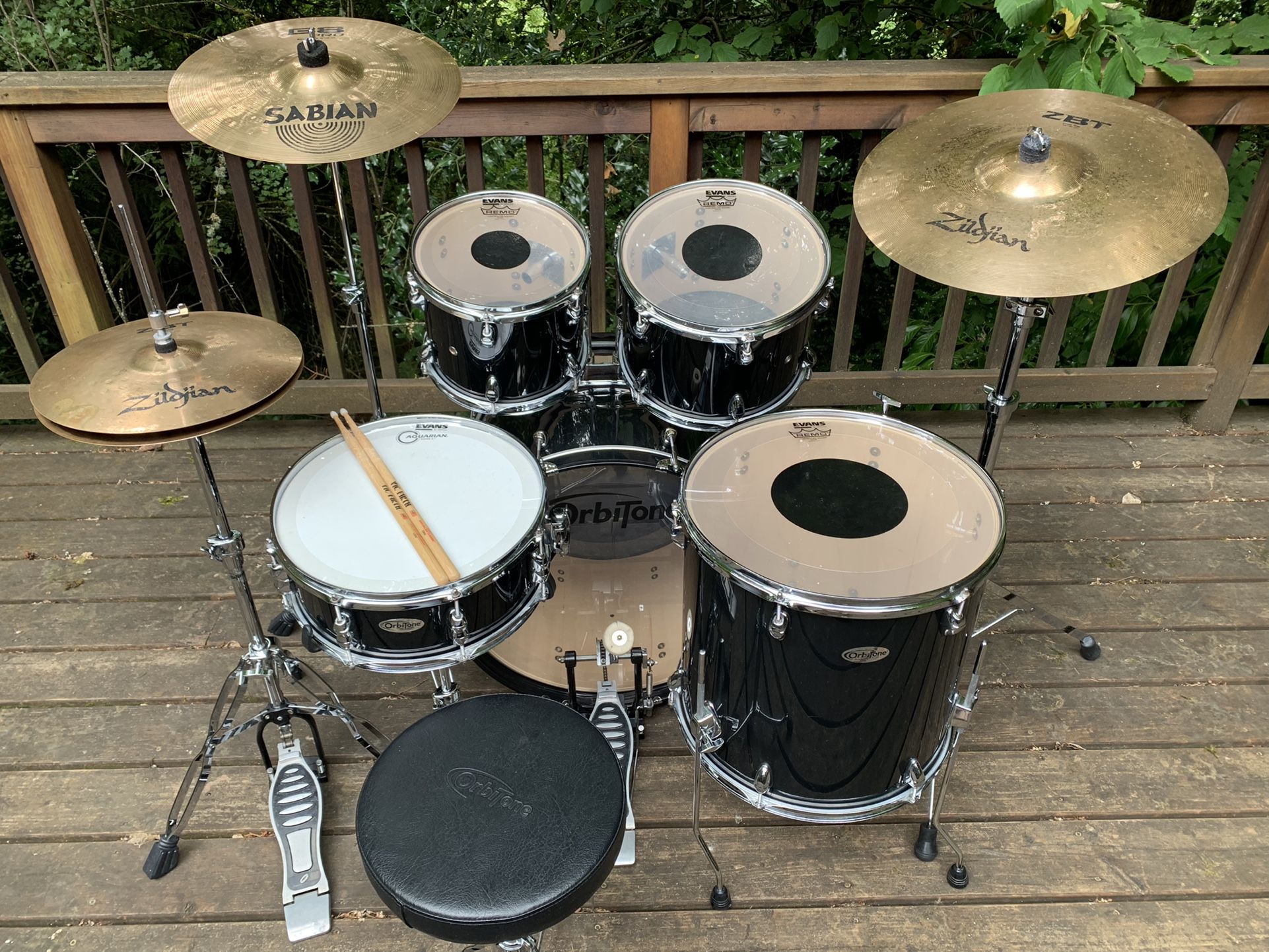 Upgraded Orbitone Drum Set + Cymbals