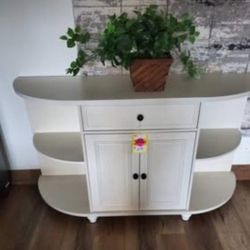 Off White Sideboard/ Buffet Or Use For Coffee Bar (New)