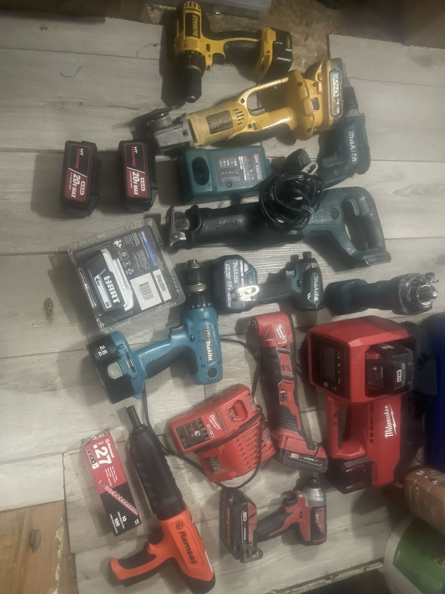 Milwaukee, Makita, Dewalt Power Tools HART Battery Hyper Tough Batteries RAMSET