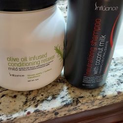 Influance  Olive Oil Infused Relaxer 4lb  And Neutralizing  Shampoo 32 0z 