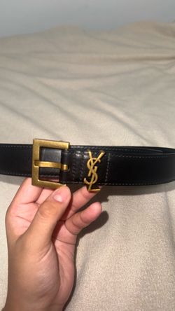 authentic saint laurent belt size