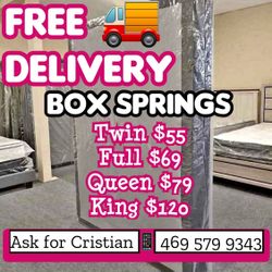 Box Springs  Twin box Full box  Queen box  King box  Bases para colchon  Box spring 