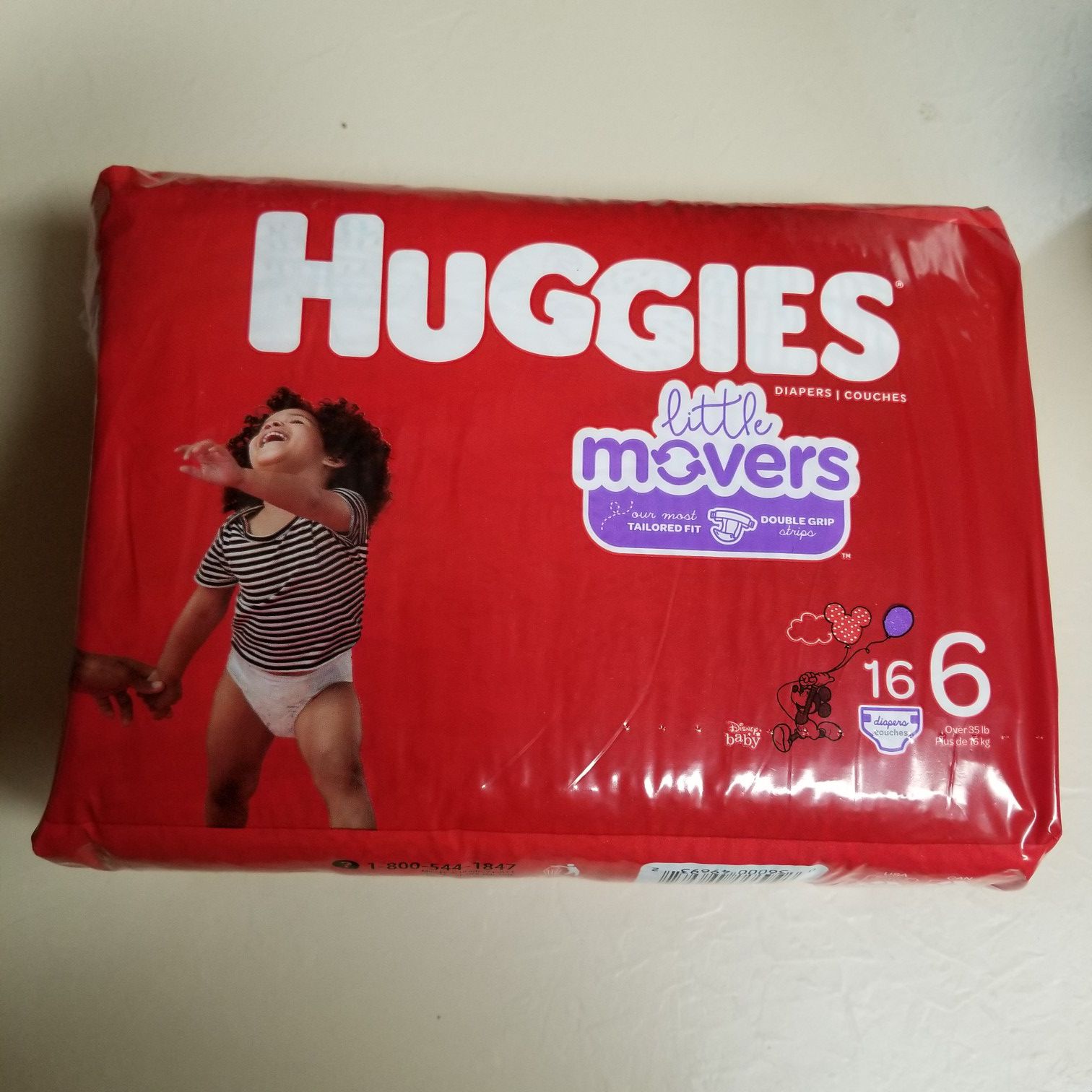 Huggies size 6 and 4