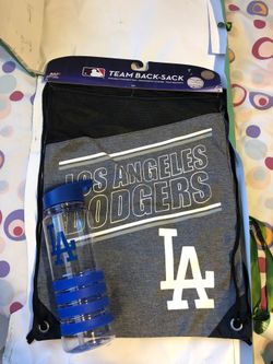 Dodgers drawstring backpack & cup