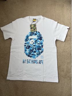 BAPE blue camouflage ape head graphic tee size M 1-2 day shipping #bape #bathing-ape