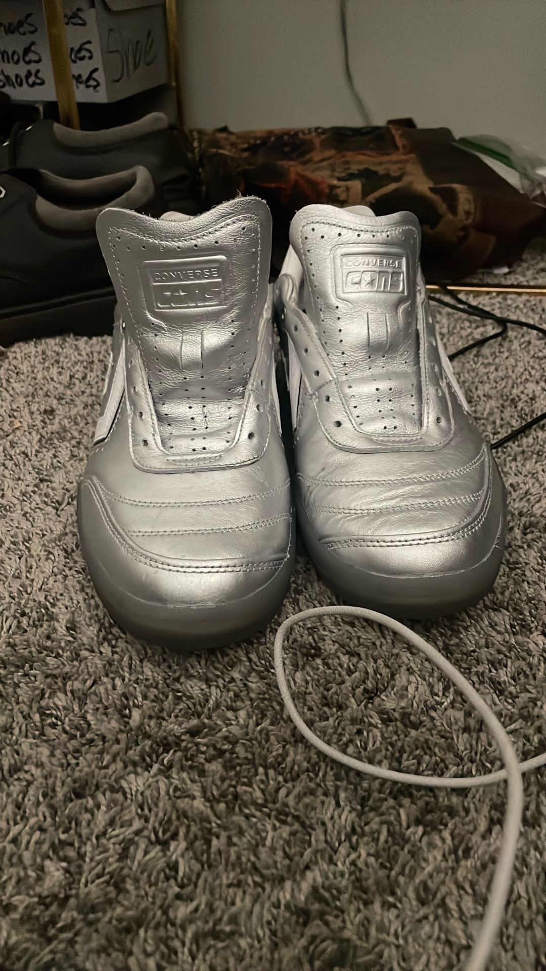 silver converse size 12