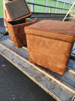 Brown Ottomans