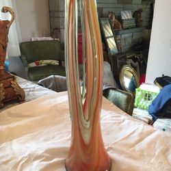 Retro Blown Art Vase - Unique 