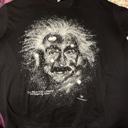 Vintage Einstein Galaxy Solar System Glow Shirt