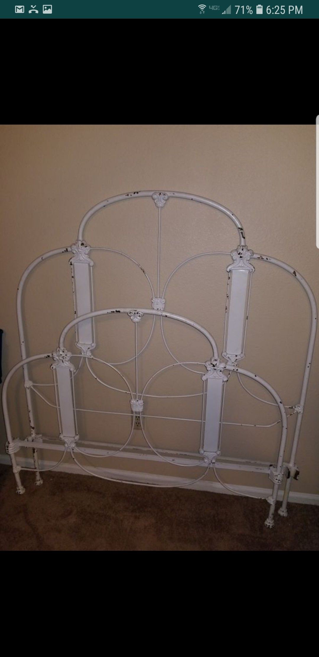 Antique bed frame