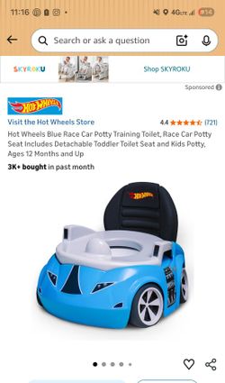 Hot Wheels Blue Race Car Potty Training Toilet