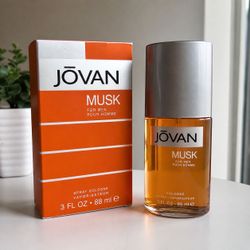Jovan Musk Cologne 3oz 🔥 Deal! Must Go Fast