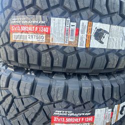 Nitto Ridge Grappler 37x13.50R24 F Rated 12 Ply Tires ( Set of 4)🔥🔥🔥